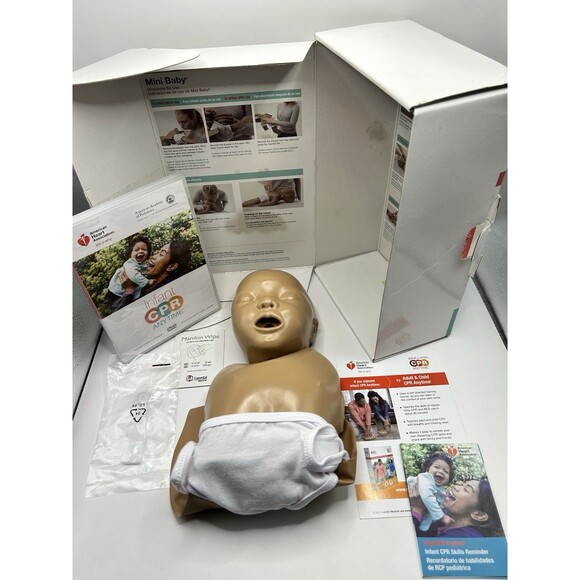 American Heart Association Infant CPR Anytime Kit Inflatable Manikin Latex free - Picture 14 of 15
